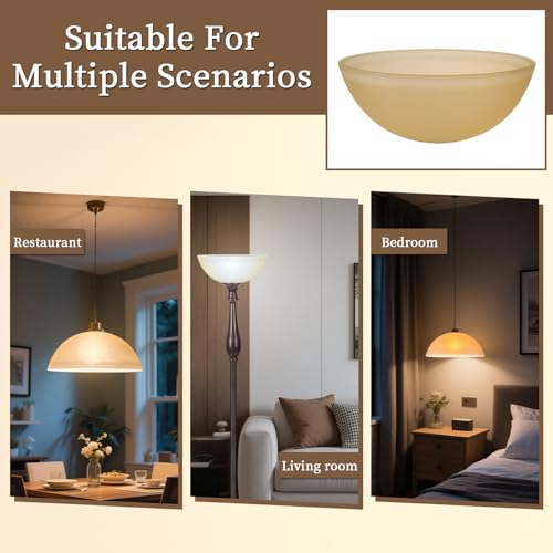 Glass Lamp Shade Replacement for Torchiere Floor Lamps