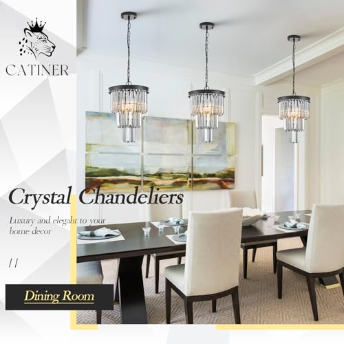 12" Smoke Gray Crystal Chandeliers