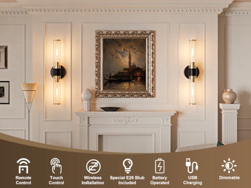 Battery Operated Wall Sconce