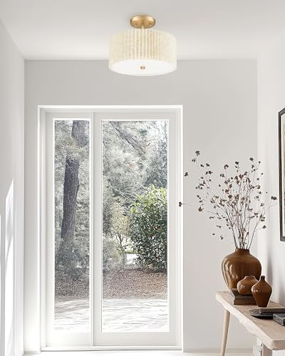 Gold Semi Flush Mount Ceiling Lights