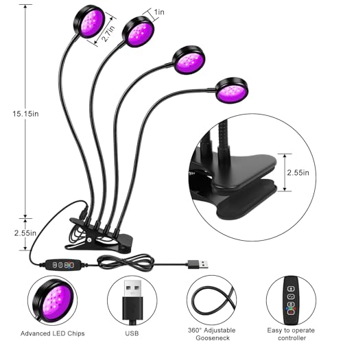 LED Black Light Dual Head