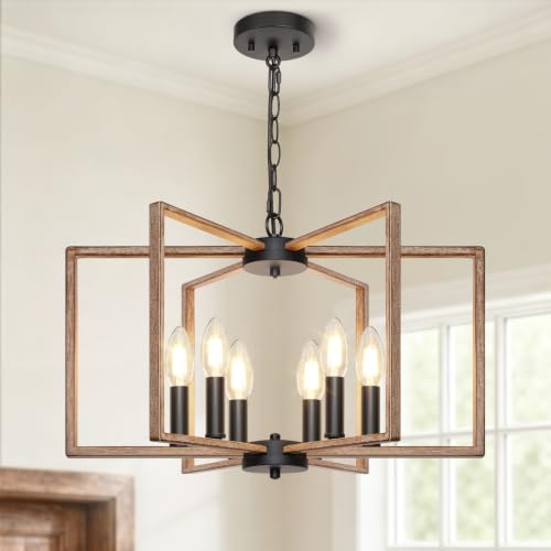 6 Light Rustic Chandelier