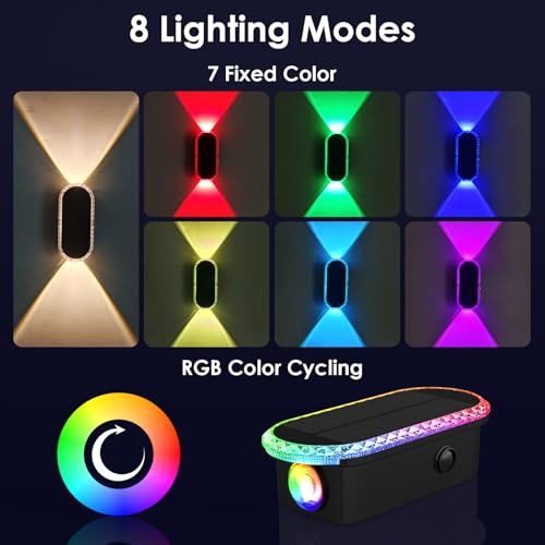 8PK Solar Fence Lights