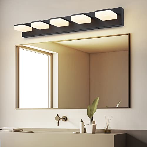 3 Colors Dimmable Black Vanity Light