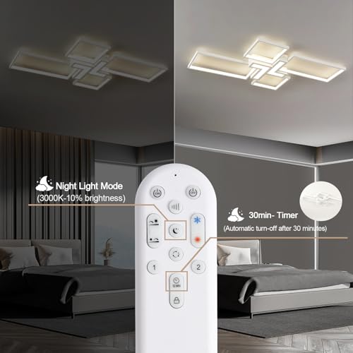 Modern Ceiling Light 32'' 50W 3000K