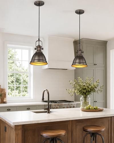 2 Pack 8" Pendant Lights Kitchen Island