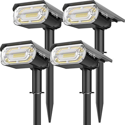 1000 Lumens Solar Spot Lights Outdoor Waterproof Landscape Spotlights (4 Count)