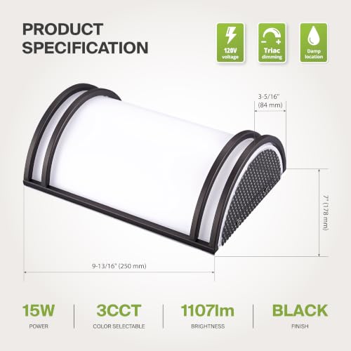 Indoor LED Wall Sconce Lights (4 Count)