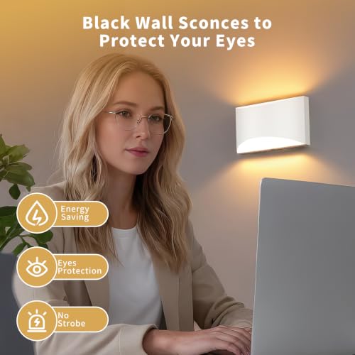 White Modern LED Wall Sconce