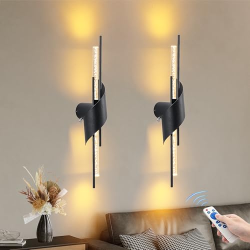 Battery Operated Wall Sconces Set of 2 (2 Count)