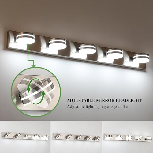 Brushed Nickel Bathroom Light Fixtures Over Mirror