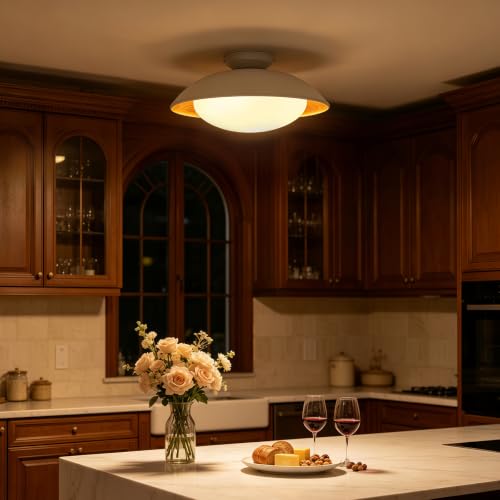 15.7'' White Proch Ceiling Light