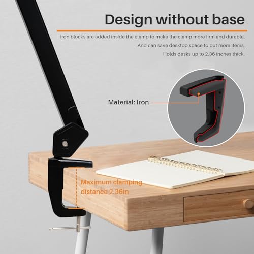 20 Inch LED Desk Lamp with Clamp