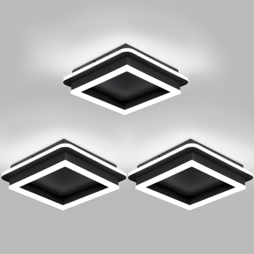 3 Packs Square Flush Mount Ceiling Light