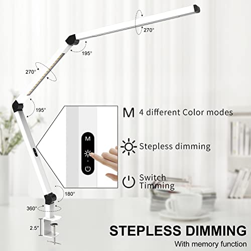 LED Desk Lamp with Clamp