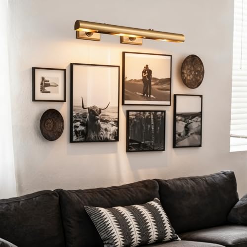 24 inch Brass Picture Light Hardwired Picture Light for Wall