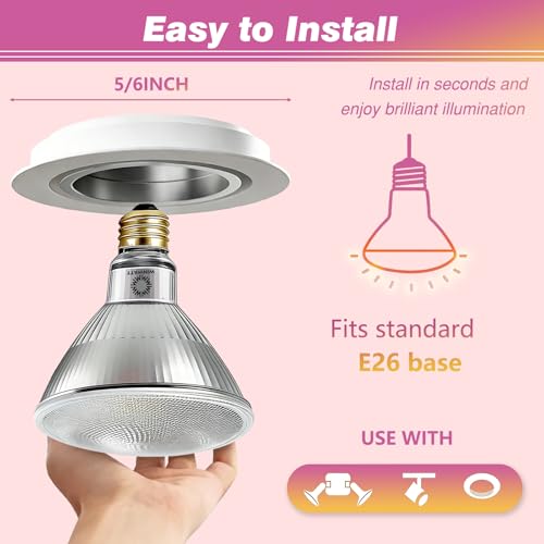 LED Light Bulbs PAR38 Full Glass (4 Count)