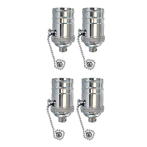 Pull Chain Lamp Socket for Incandescent LED Bulbs (4 Count)
