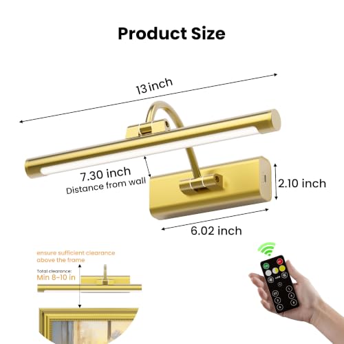 Picture Light for Wall Art Battery Powered (2 Count)