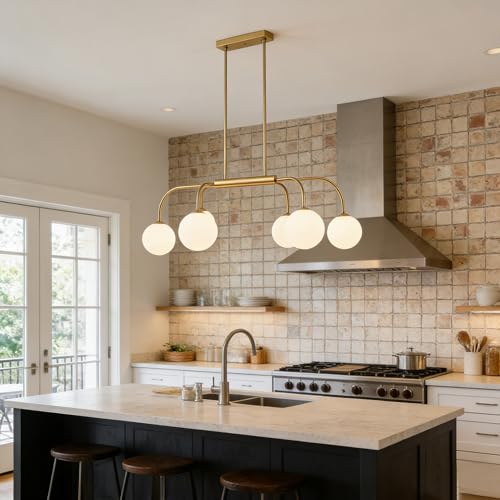 41 Inch Mid Century Modern Linear Chandelier