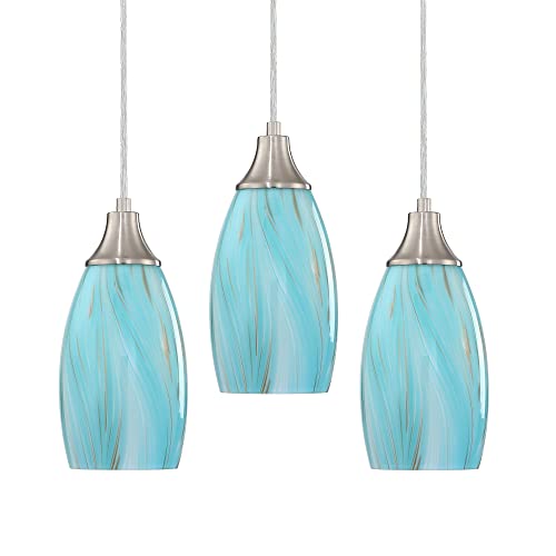 Mini Art Glass Pendant Lights Kitchen Island