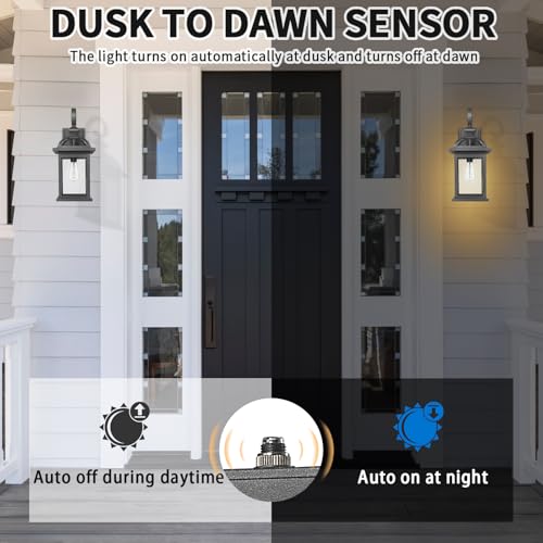 Dusk to Dawn Outdoor Lights Fixture Wall Mount