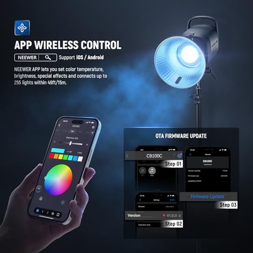 CB100C 130w RGB LED Video Light
