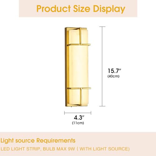 15.7inch Alabaster Wall Sconces