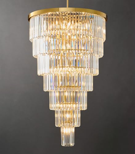 Crystal High Ceiling Chandelier Modern