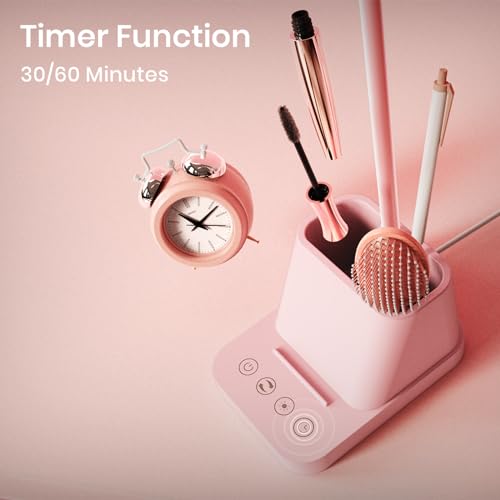 Pink Cute Desk Lamp with USB Charging Port for Kids Teen Girls Women