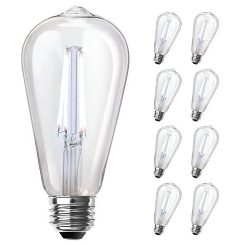 ST19 Vintage Edison LED Light Bulb (8 Count)