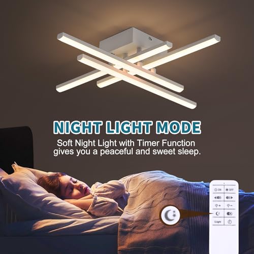 Modern Flush Mount LED Ceiling Light Fixture