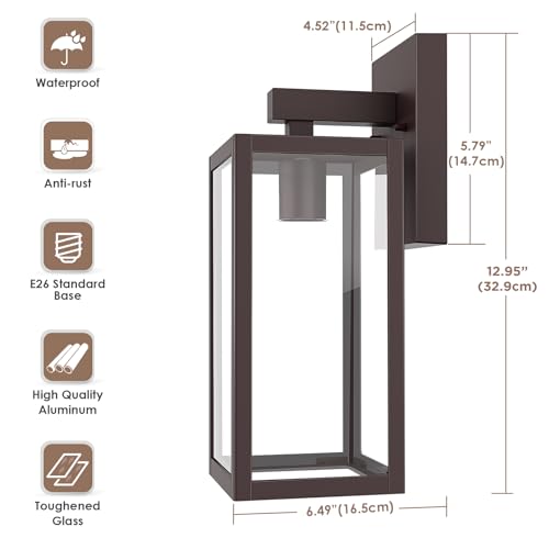 Outdoor Wall Light Fixtures (2 Count)