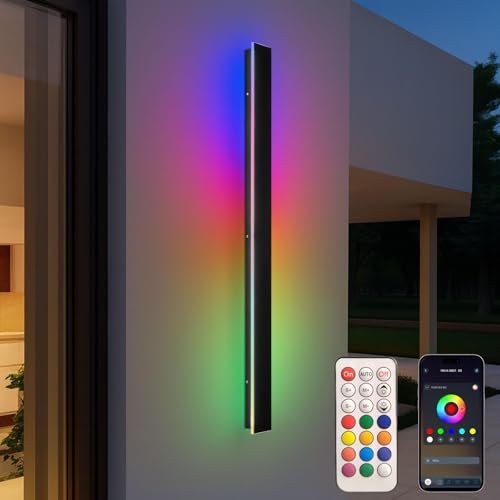 Modern Outdoor RGB Wall Lights