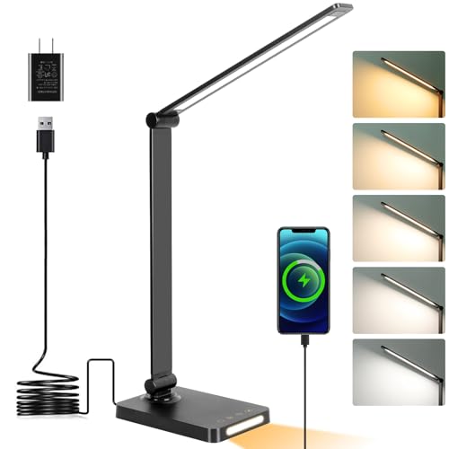 LED Desk Lamp with USB Ports