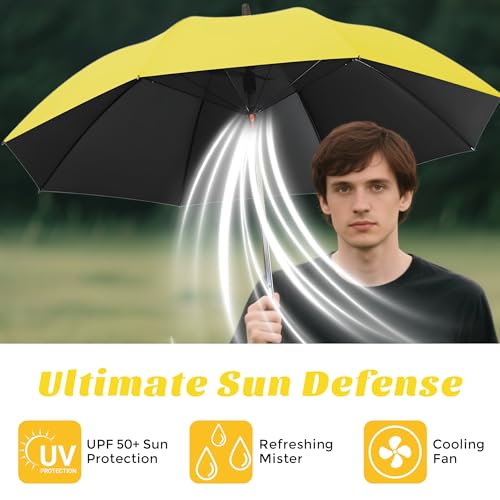 Rechargeable Umbrella with Fan