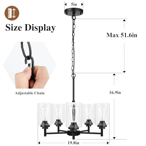 D19.8" Chandelier for Dining Room