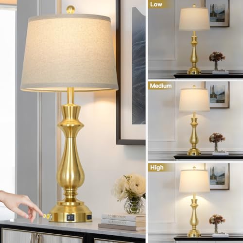 Modern Gold Table Lamp for Living Room
