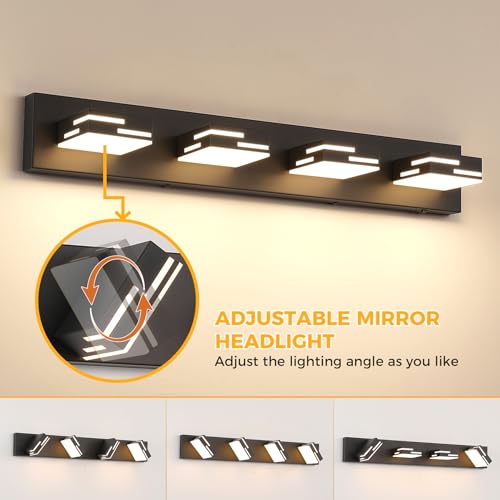 4 Light 5CCT Modern Bathroom Vanity Light Fixtures