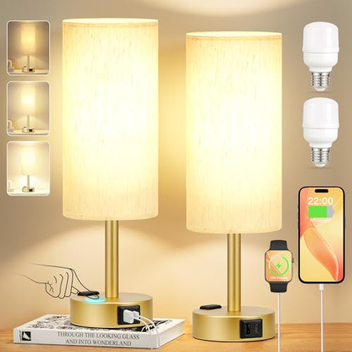 Touch Bedside Table Lamps Set of 2 (2 Count)