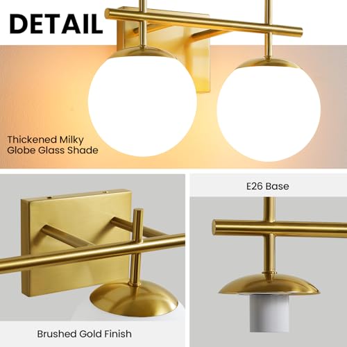 Gold Vanity Light (2 Count)