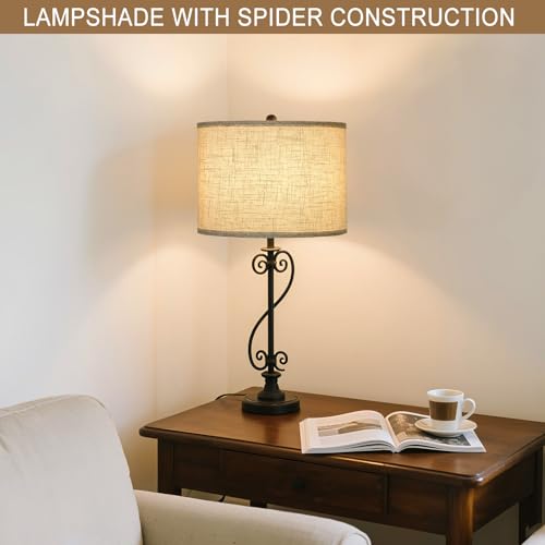 Beige Drum Lamp Shade