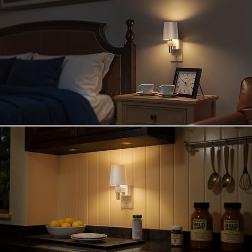 Night Light Dimmable Night Lights Plug into Wall Soft White 3000K