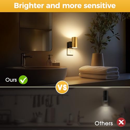 Night Light Dimmable Night Lights Plug into Wall (2 Count)