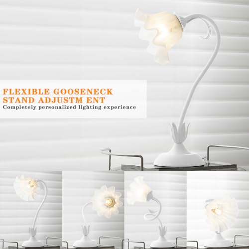 Flower Table Lamp Cute Desk Lamp for Bedroom Home Decor
