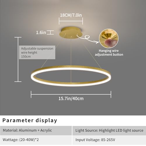 15.7in Modern Pendant Lights
