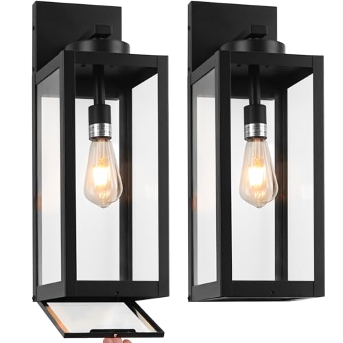 20" Large Outdoor Wall Lights with Closed Bottom (2 Count)