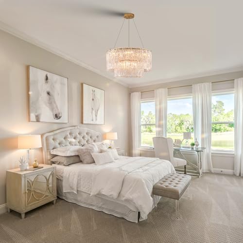 Modern 20" Crystal Glass Chandelier 7