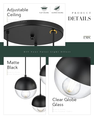 Modern 3 Light Cluster Pendant Lights (3 Count)