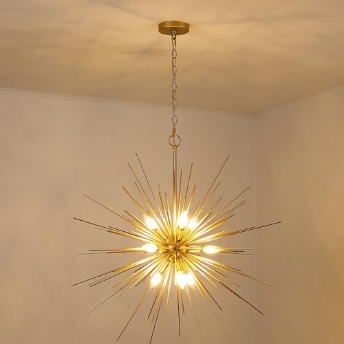 33in Modern Gold Sputnik Chandelier